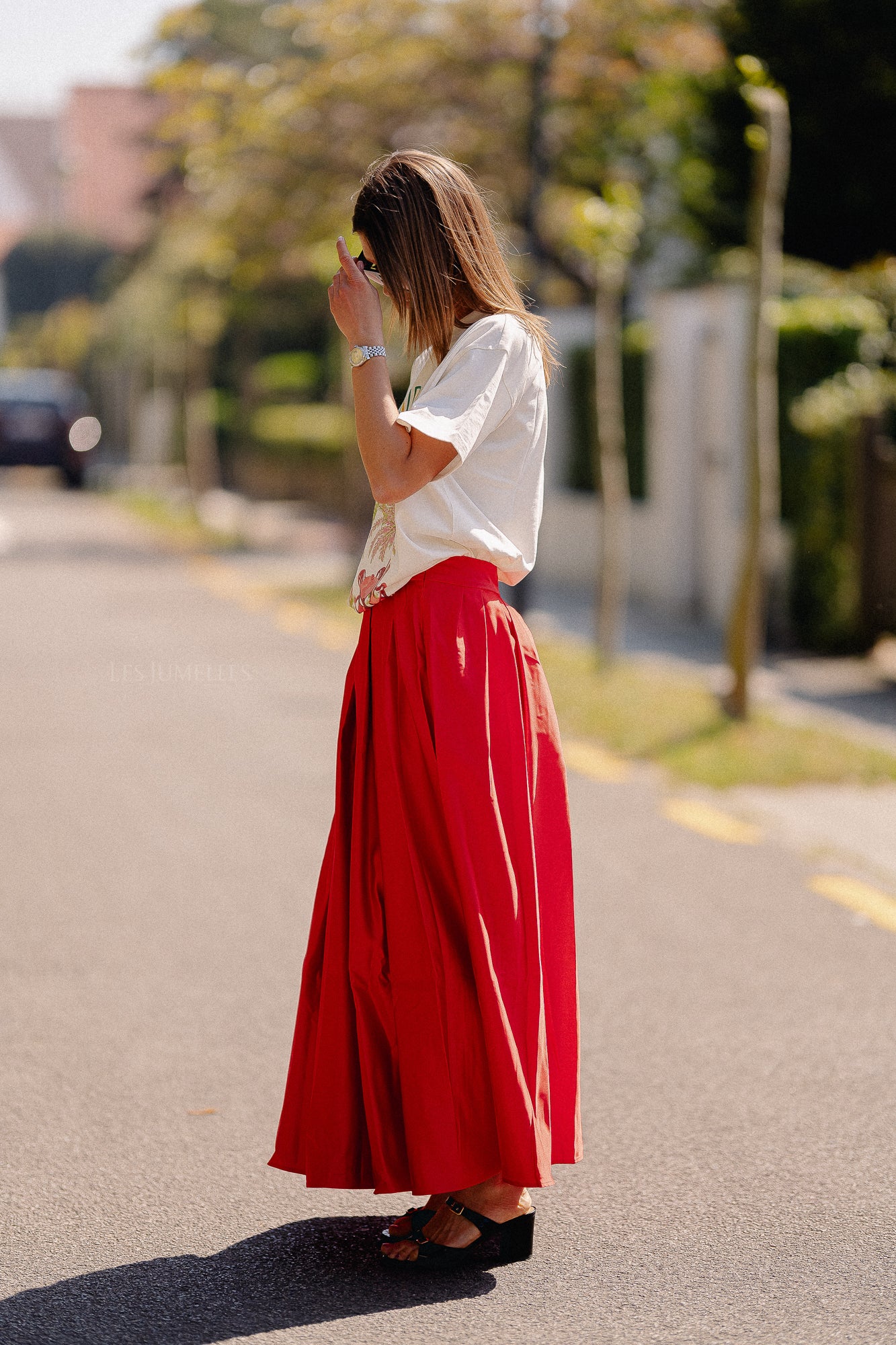 Tessa skirt hot lips