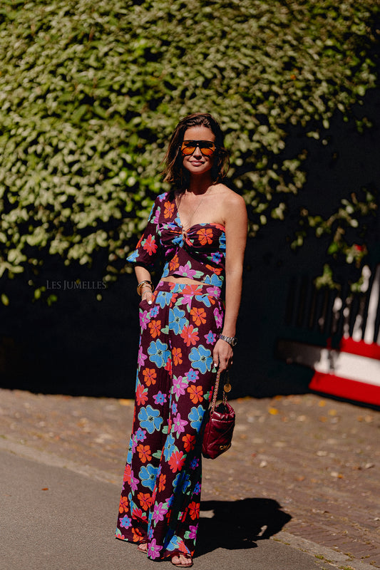 Les Jumelles Rosie pants mystic flower