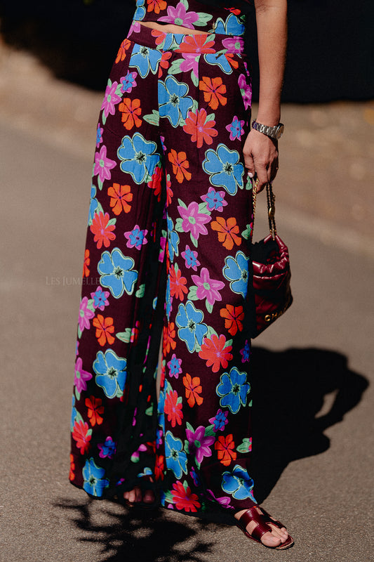 Les Jumelles Rosie pants mystic flower