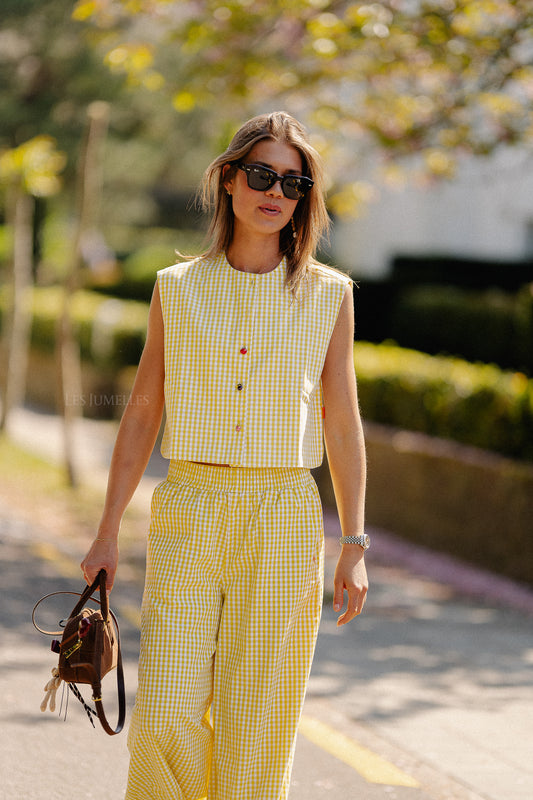 Les Jumelles Charlie gilet lemon