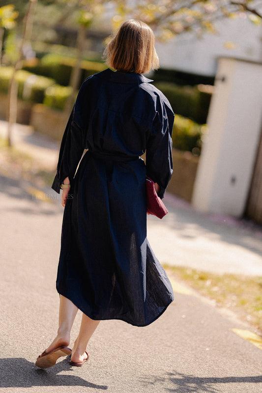 Les Jumelles Georgie maxi dress midnight blue