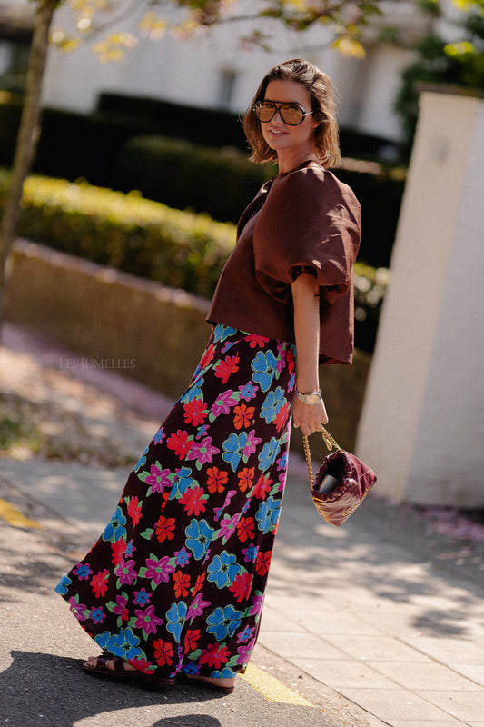 Les Jumelles Lea skirt mystic flower