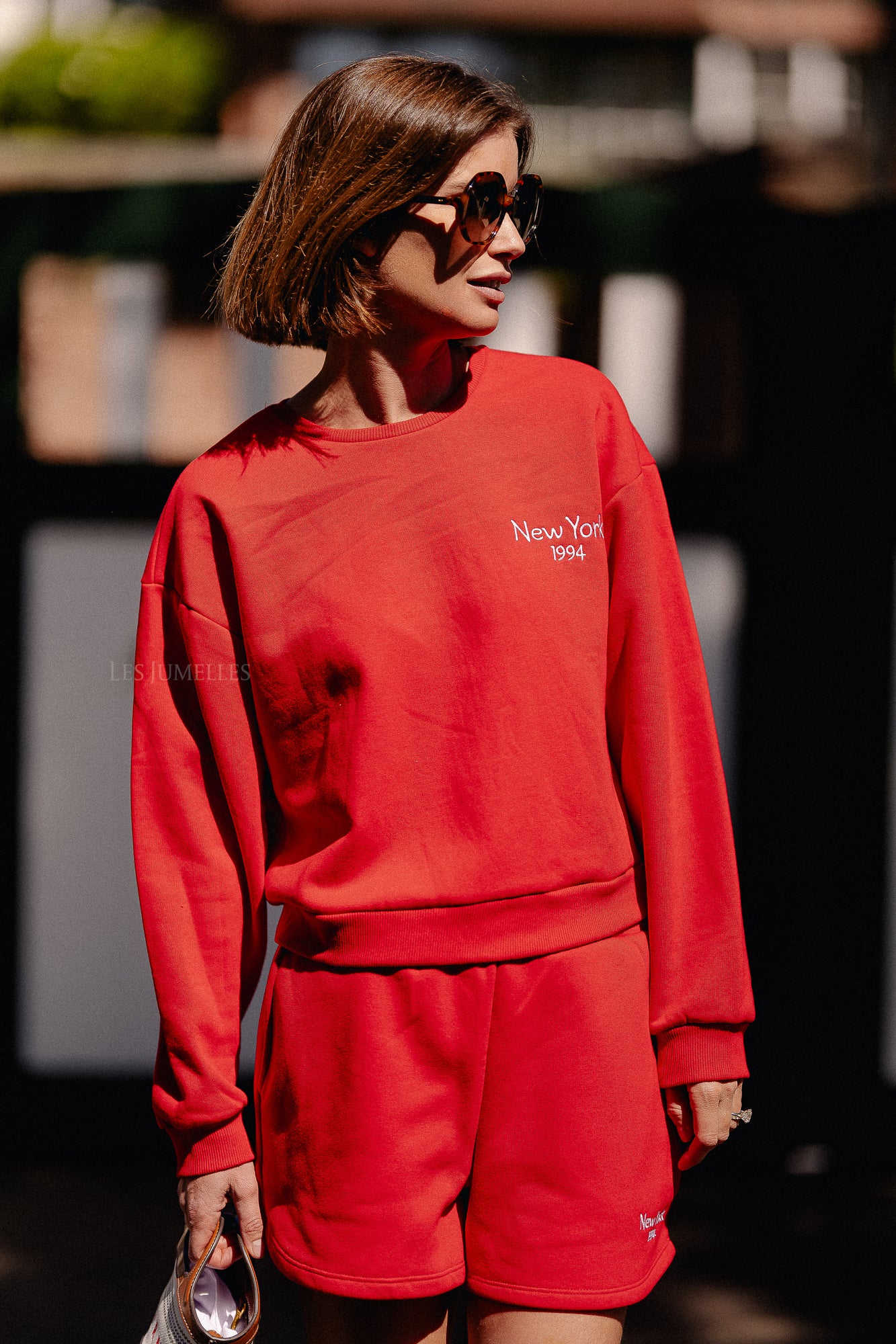 VIHollie L/S sweatshirt racing red