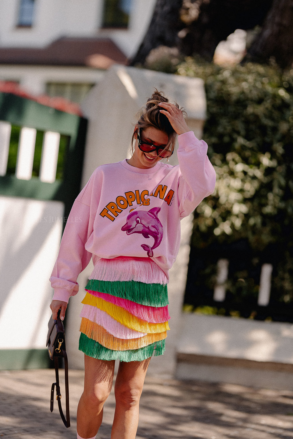 Dolphin sweater sweet pink