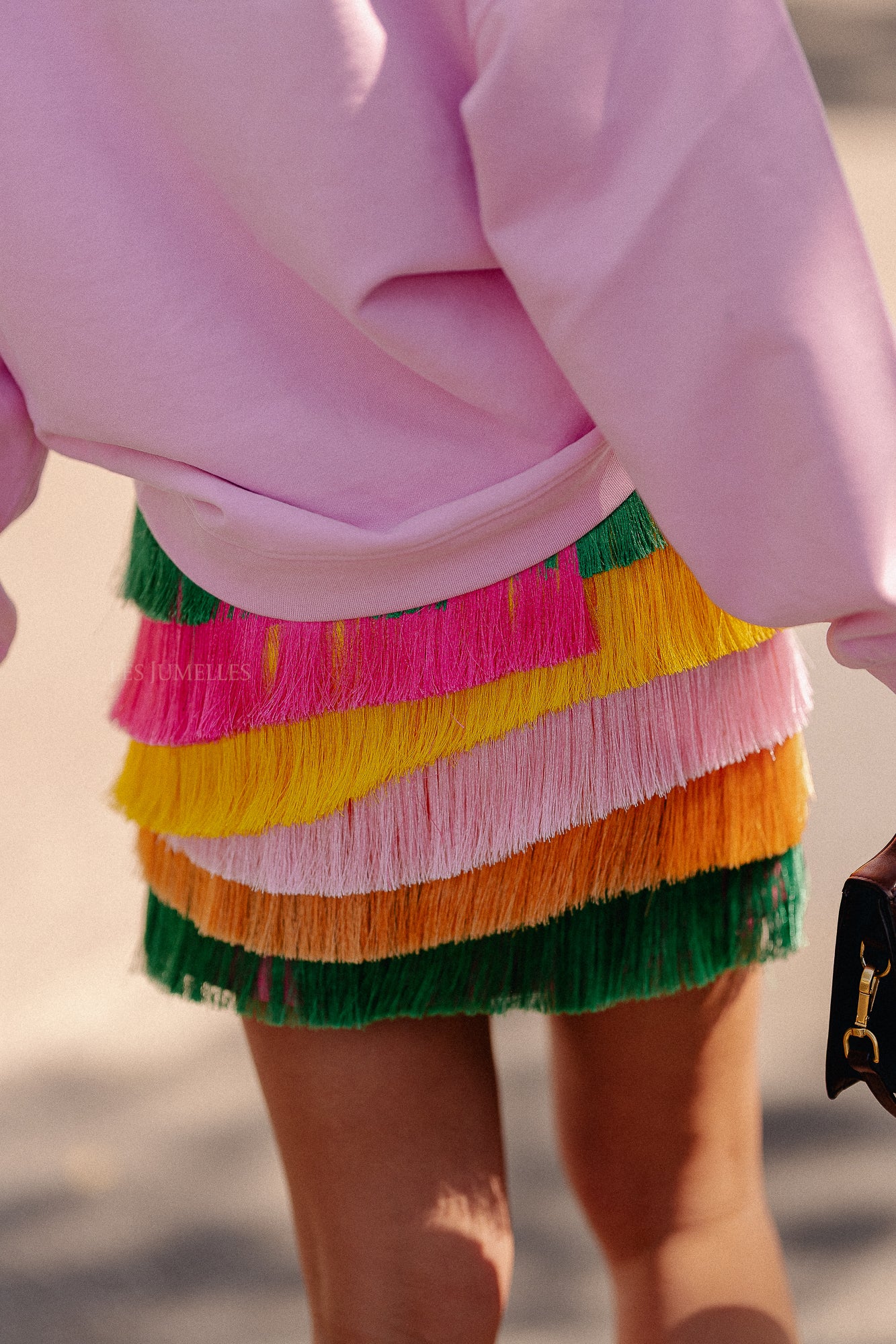 Olivia skirt multi fringe