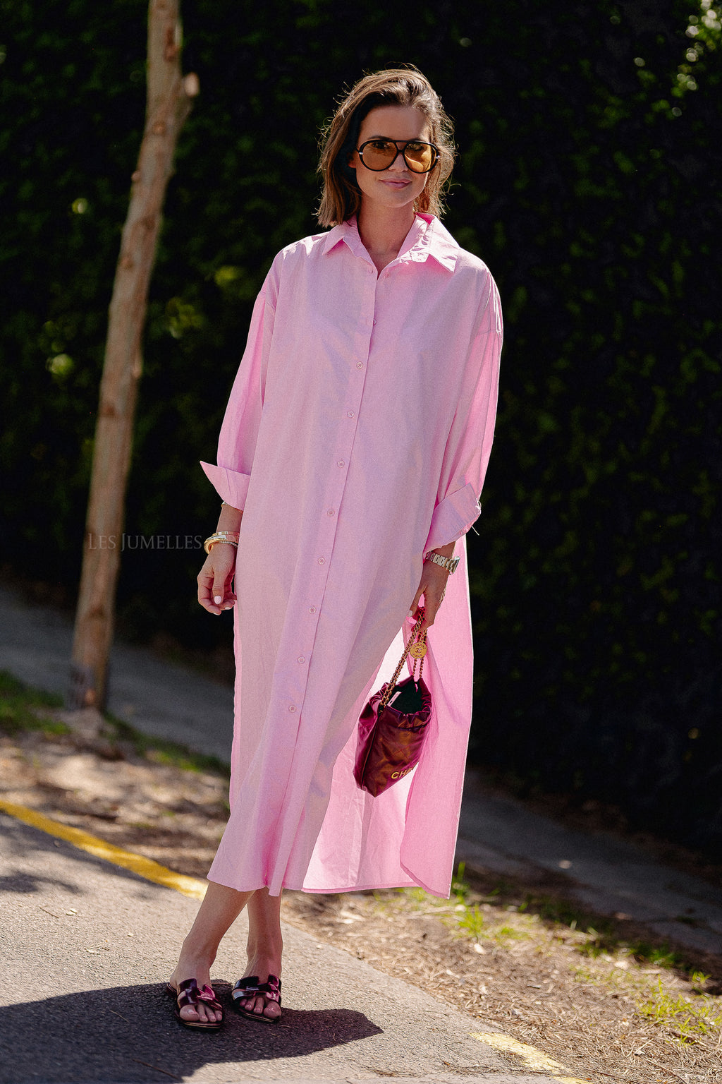 Georgie maxi dress pink
