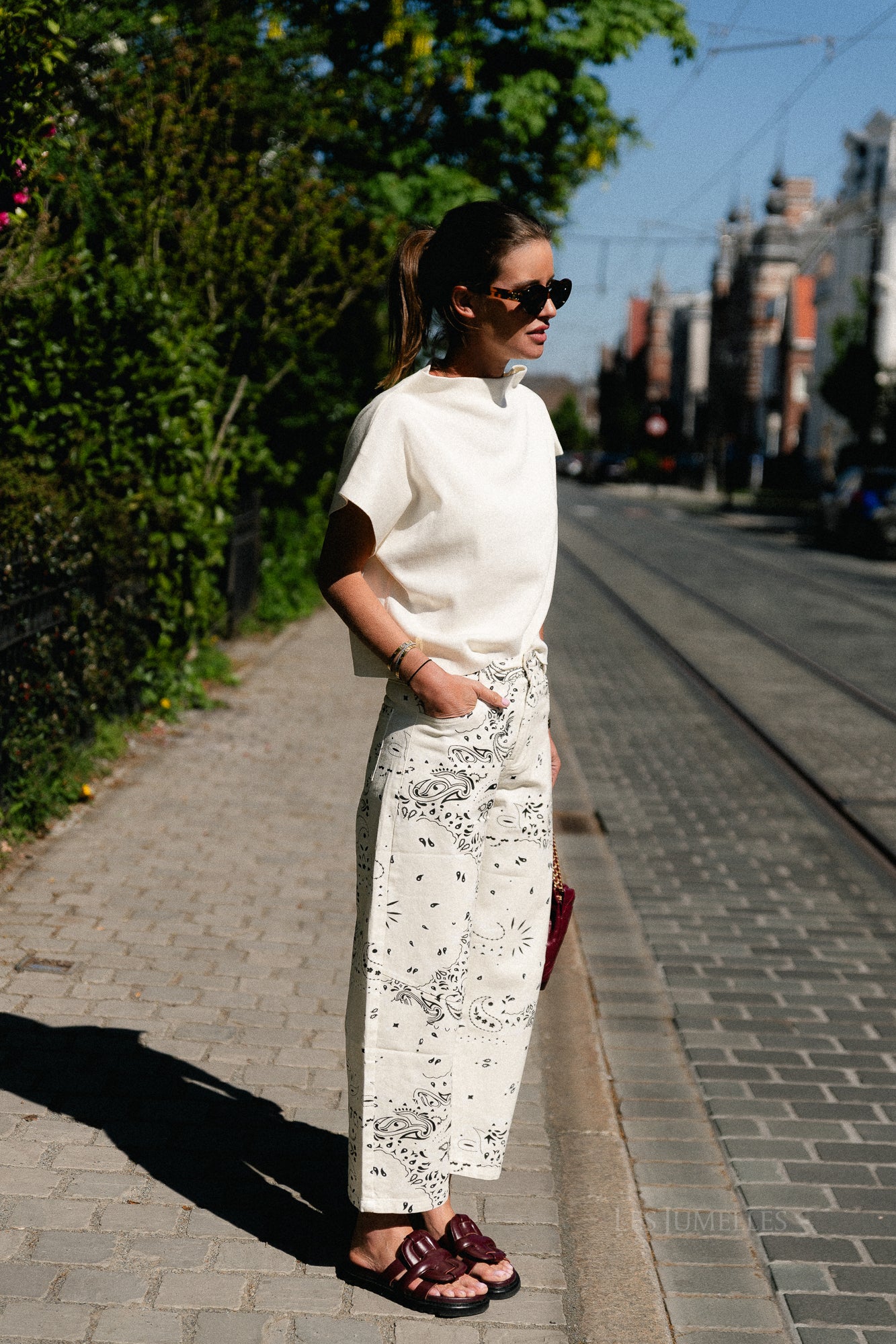 Aimee Gestricktes Top Creme