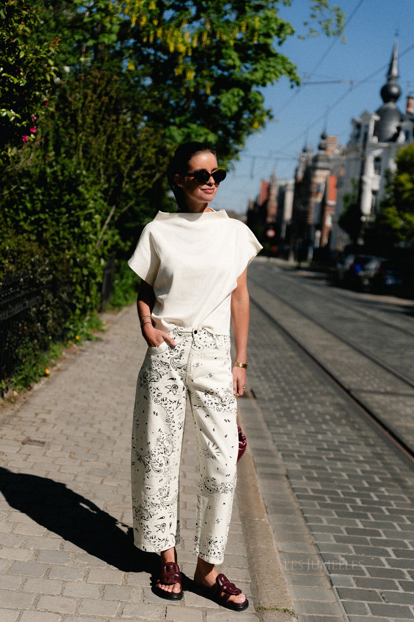 Aimee Gestricktes Top Creme