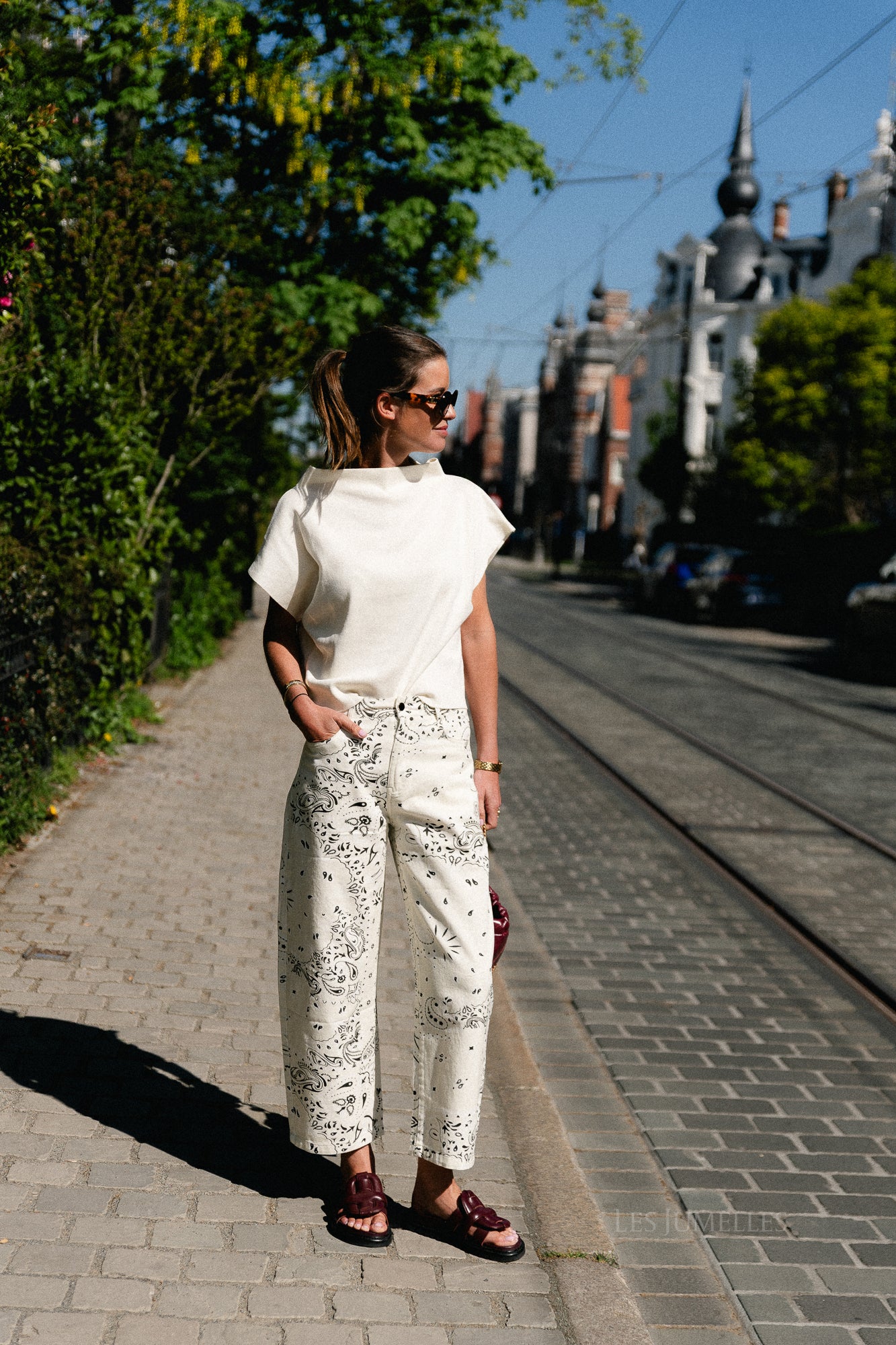 Aimee Gestricktes Top Creme