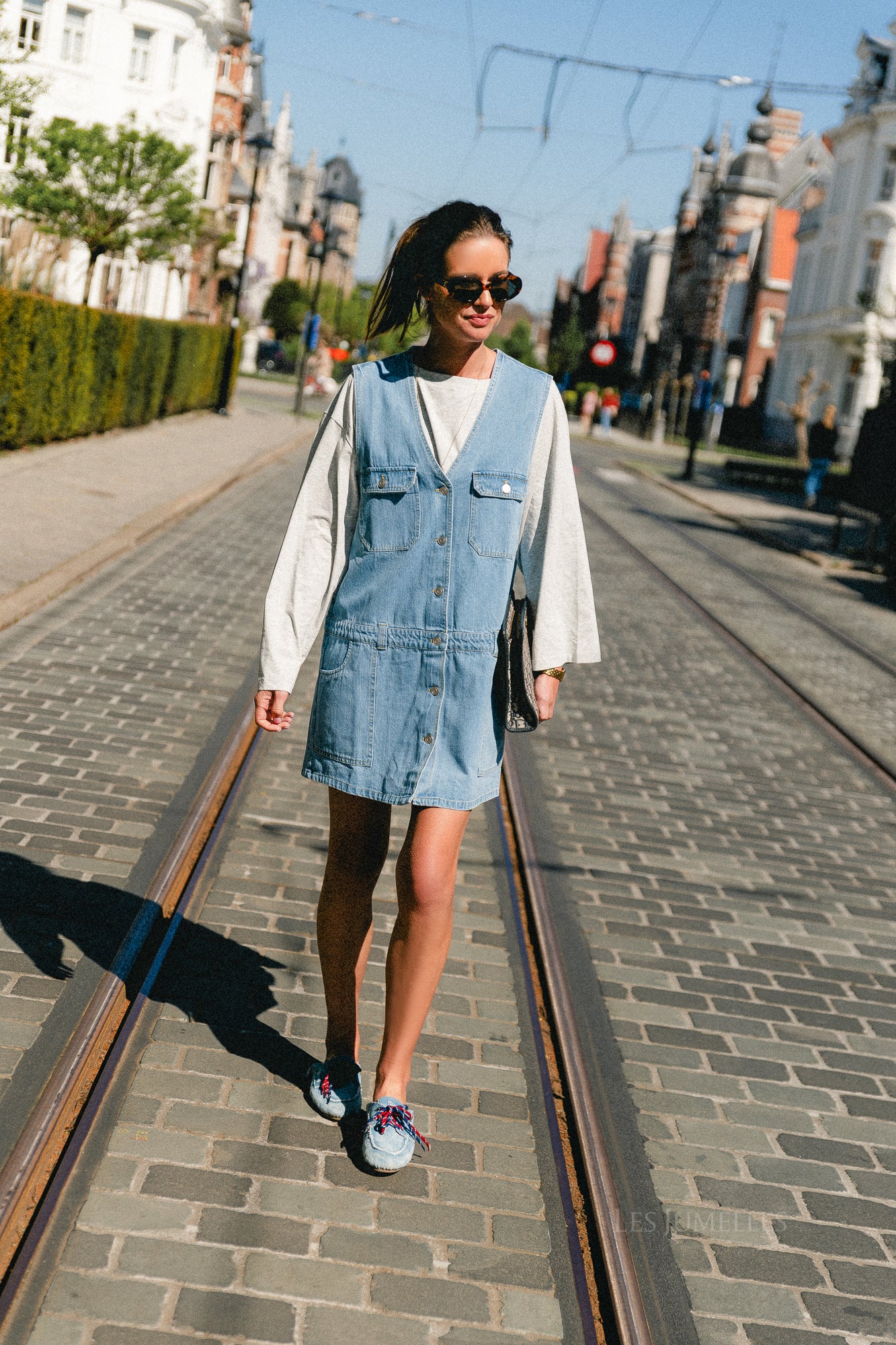 Manon denim jurk blauw
