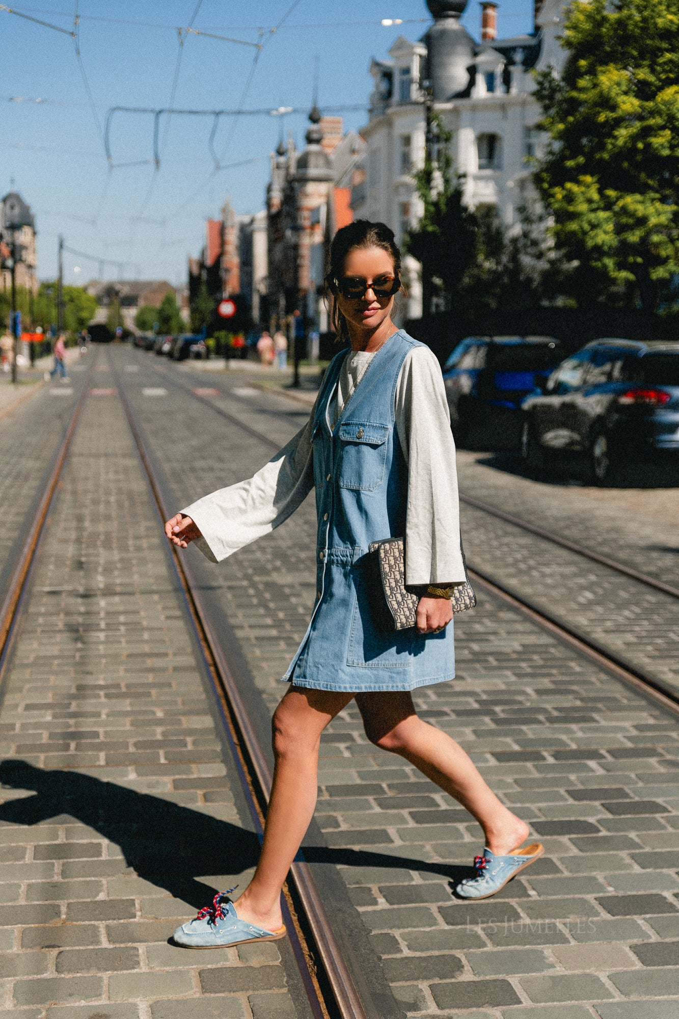 Manon denim jurk blauw