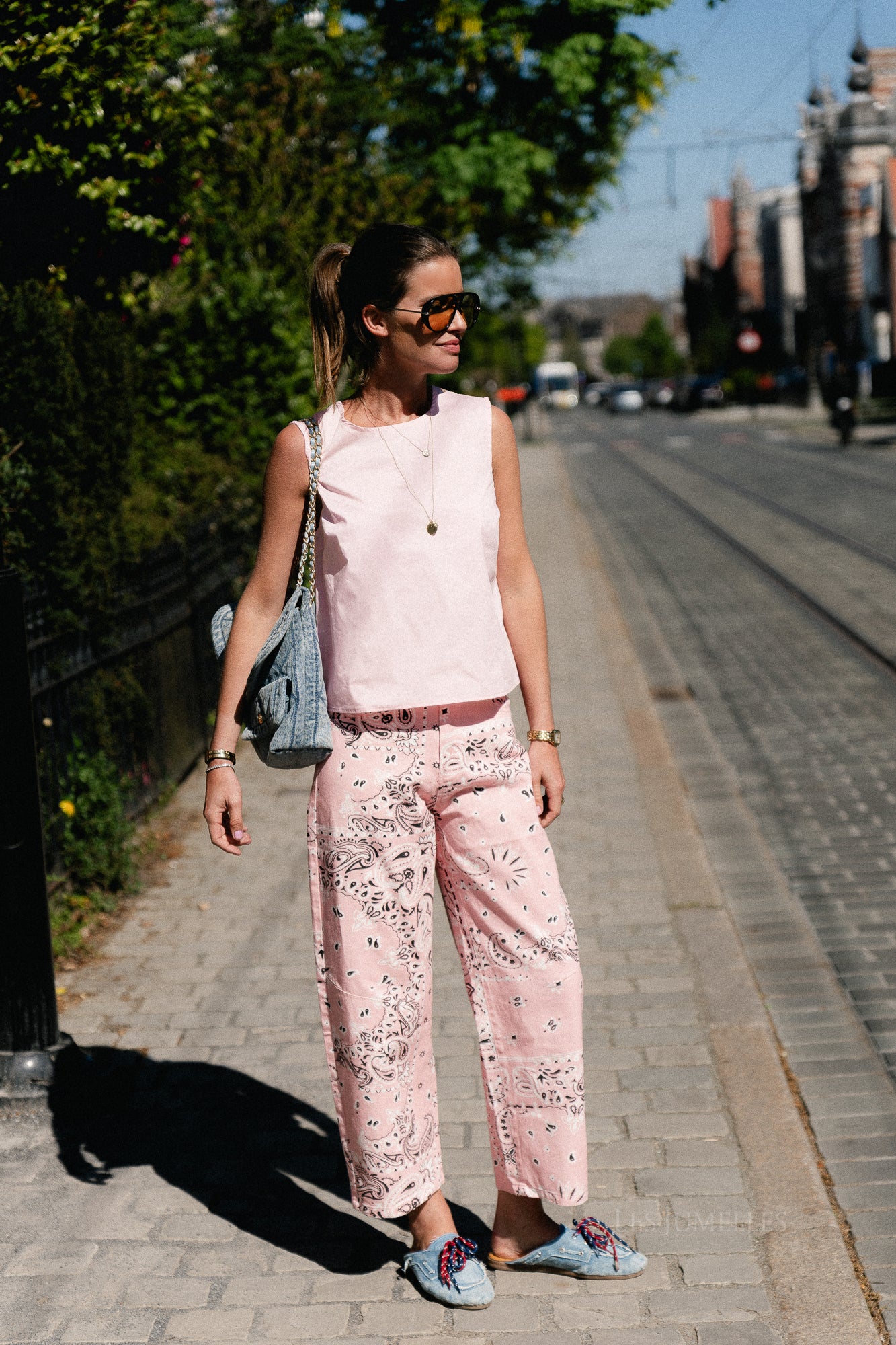OBJPaige SL top pale pink