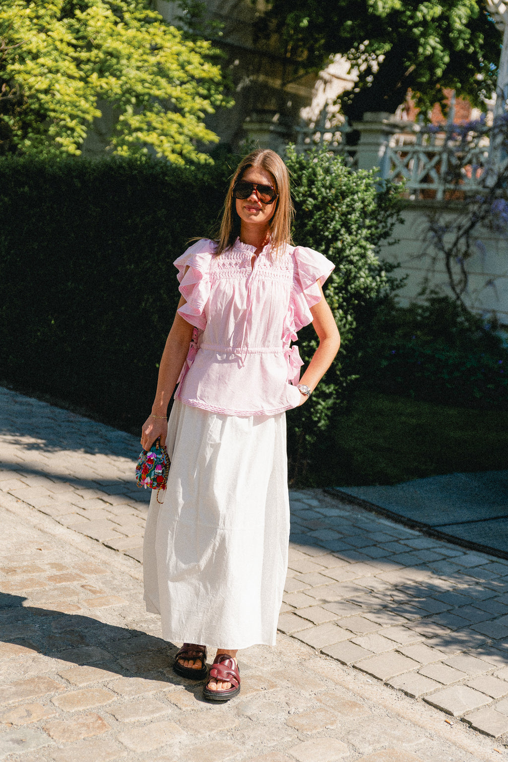 Juliet balloon skirt optic white