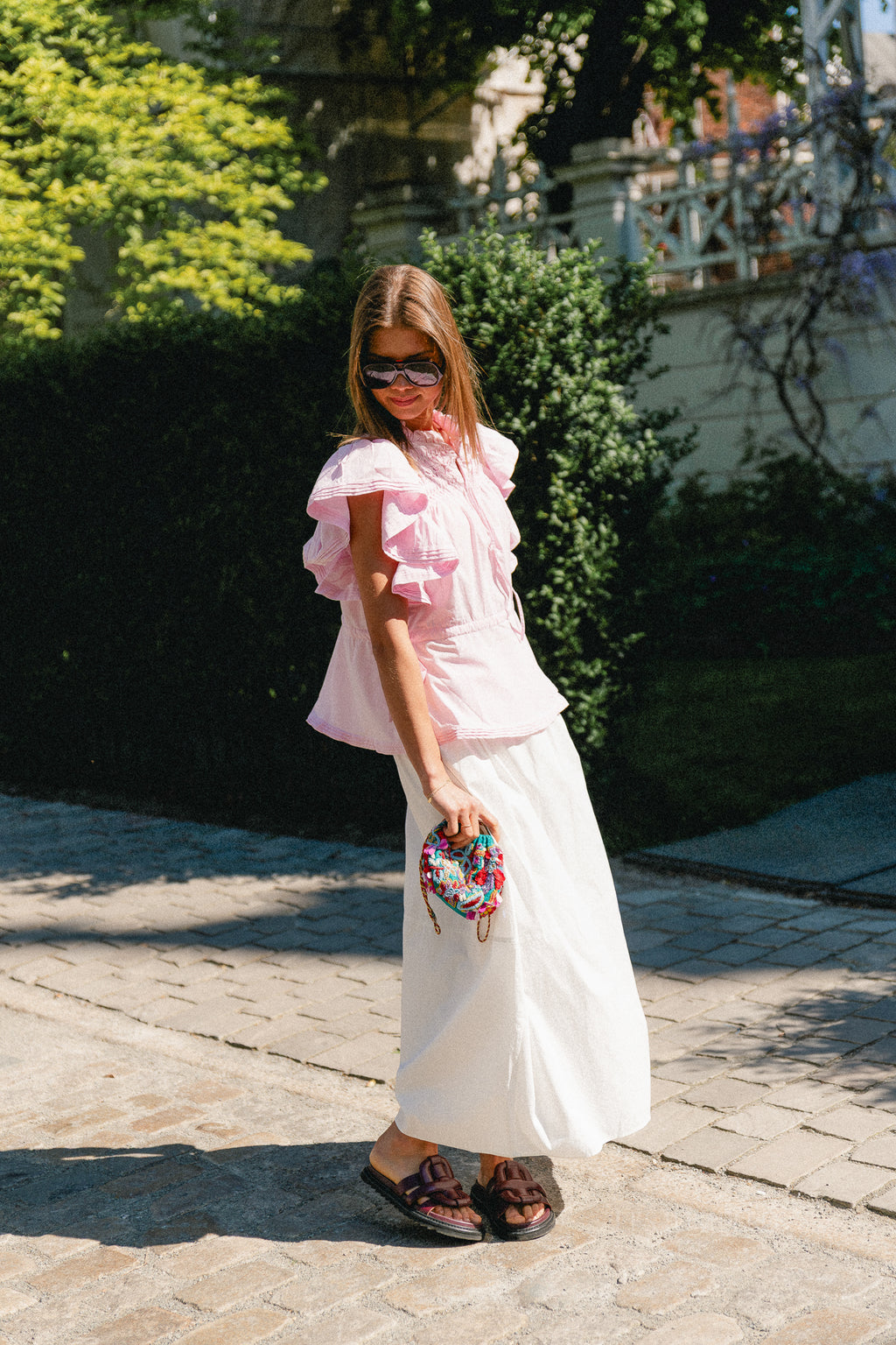 Juliet balloon skirt optic white