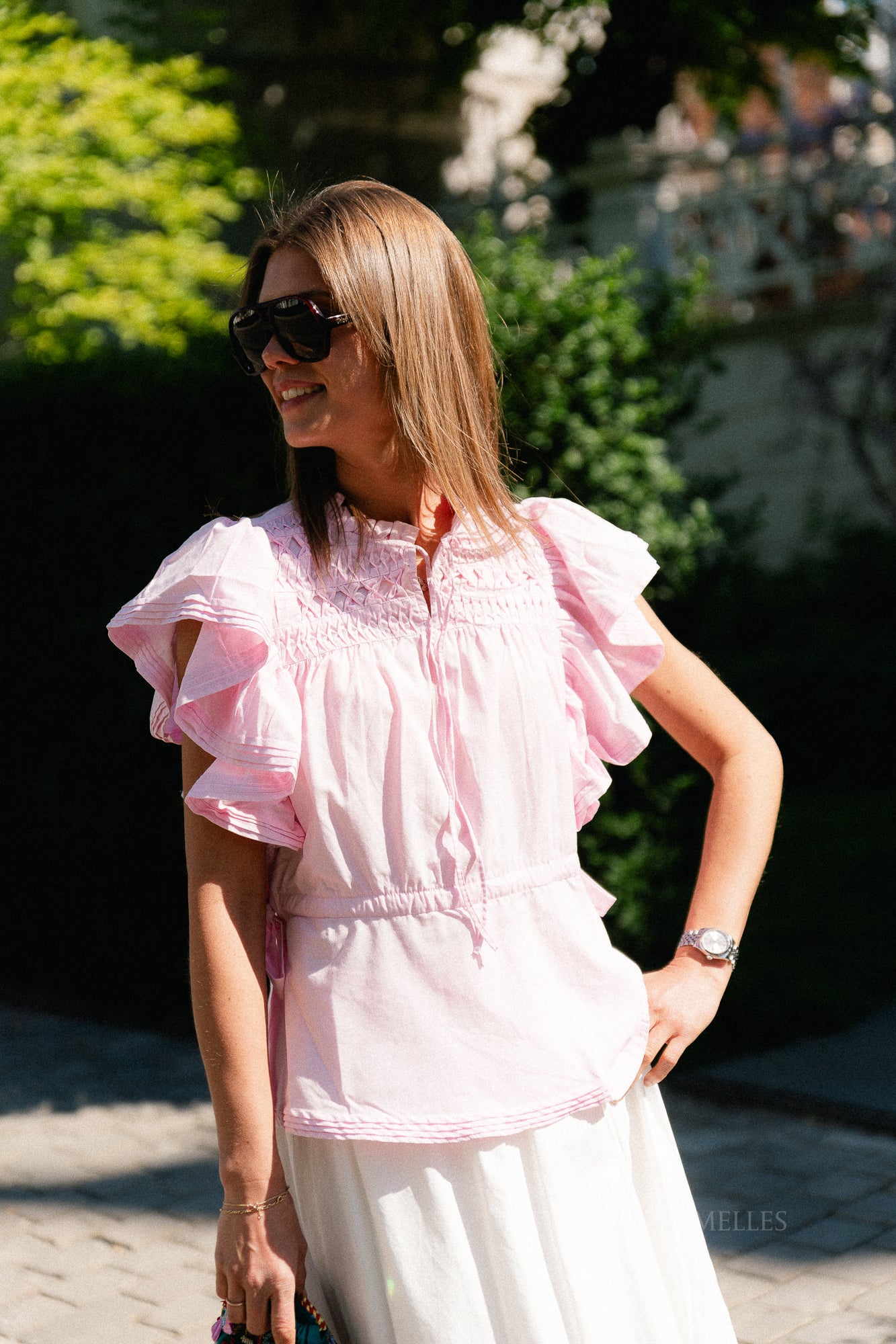 YASLura SS tie top pink lady