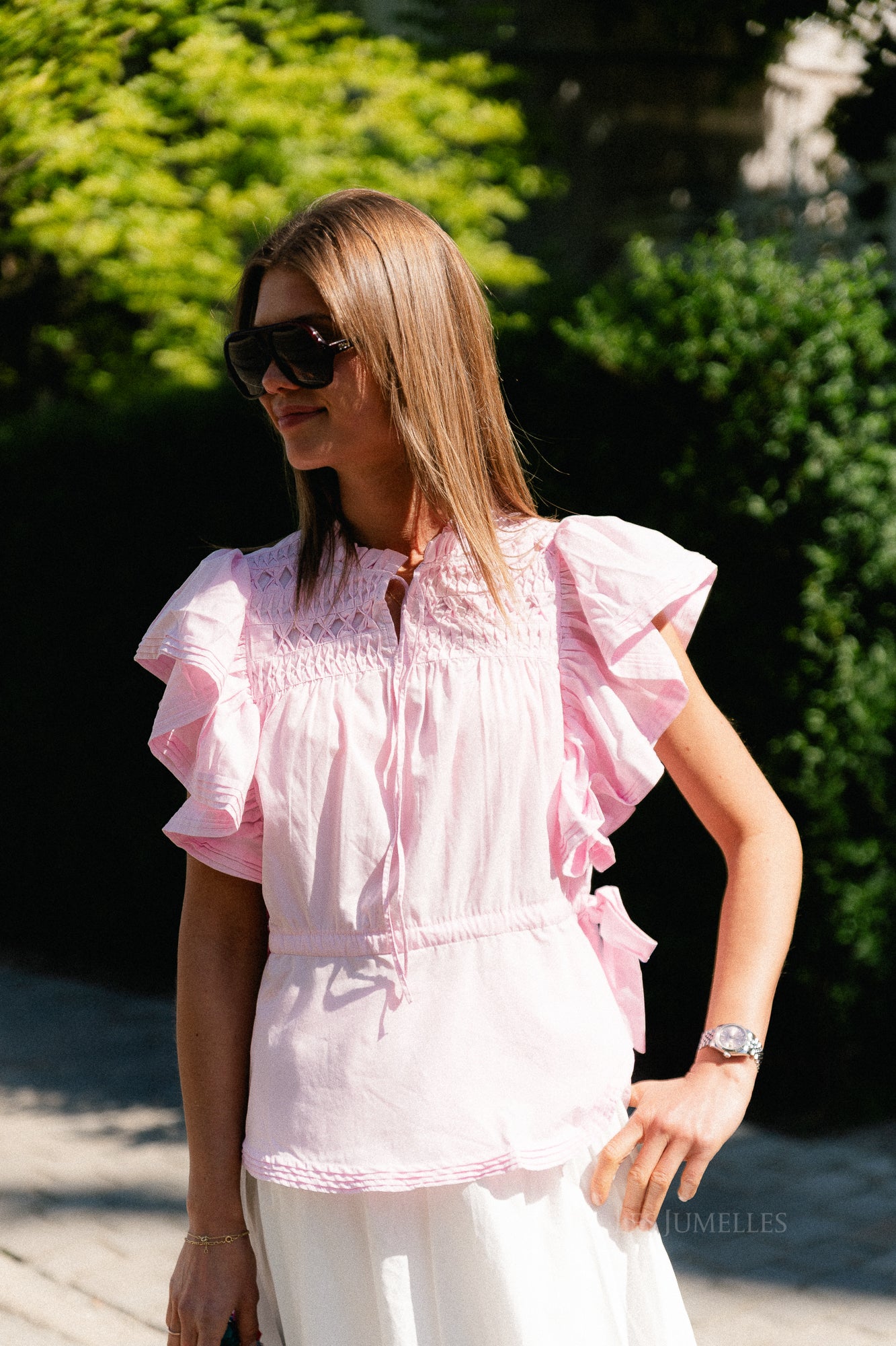YASLura SS tie top pink lady