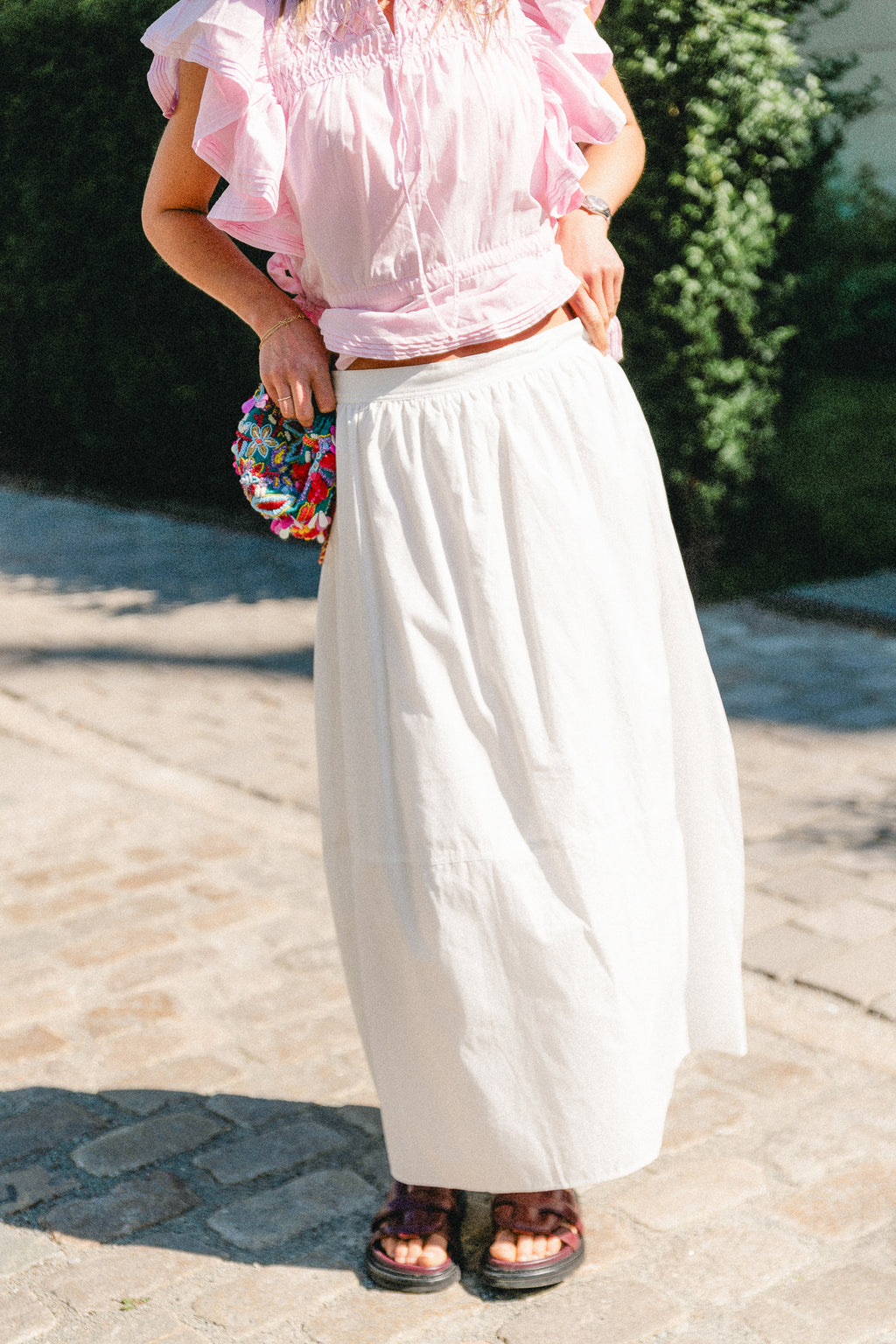 Juliet balloon skirt optic white