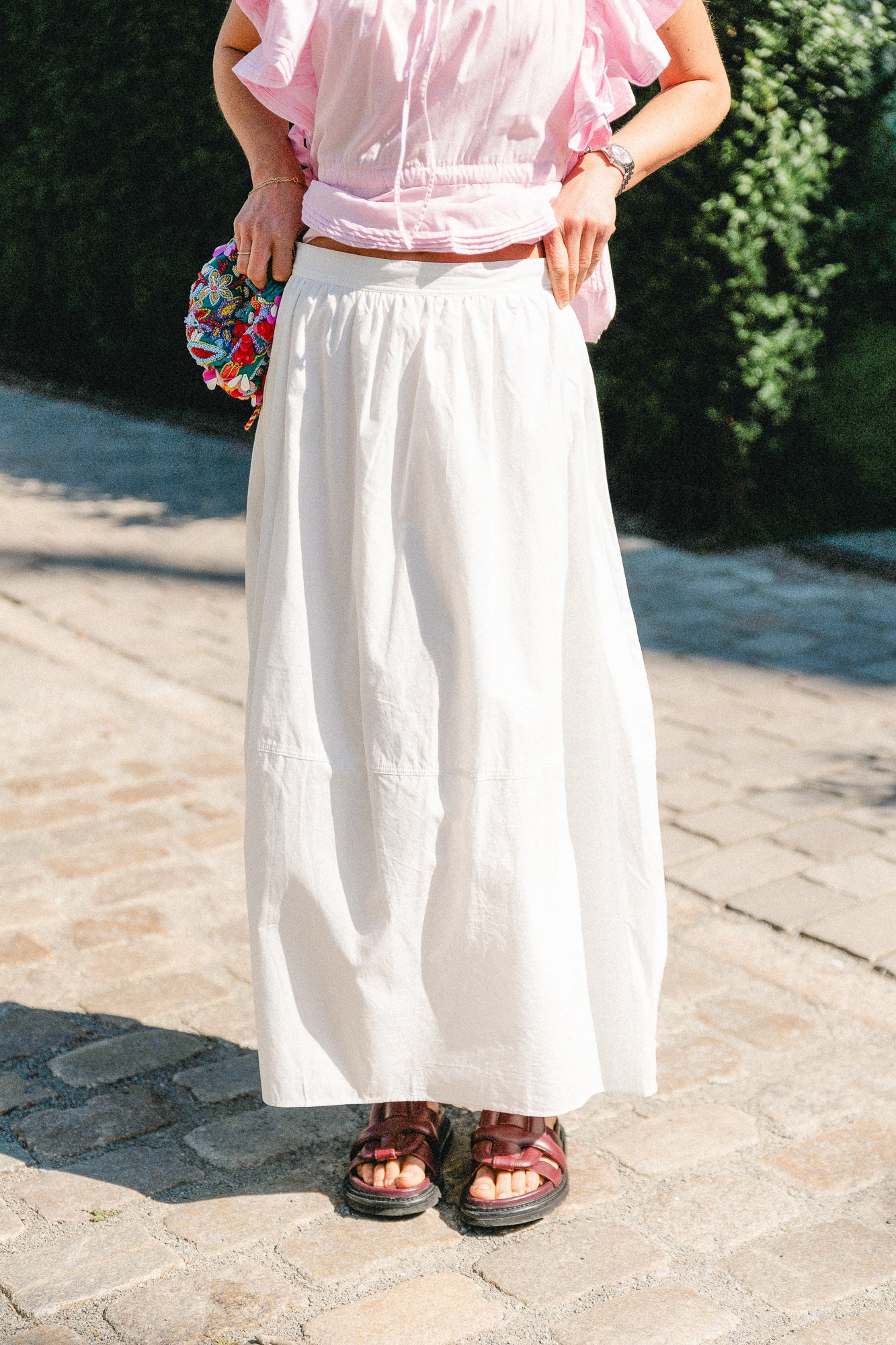 Juliet balloon skirt optic white