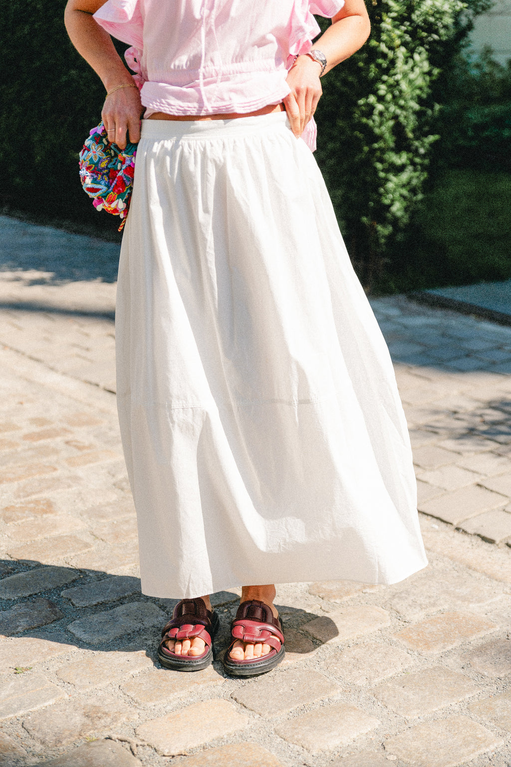 Juliet balloon skirt optic white