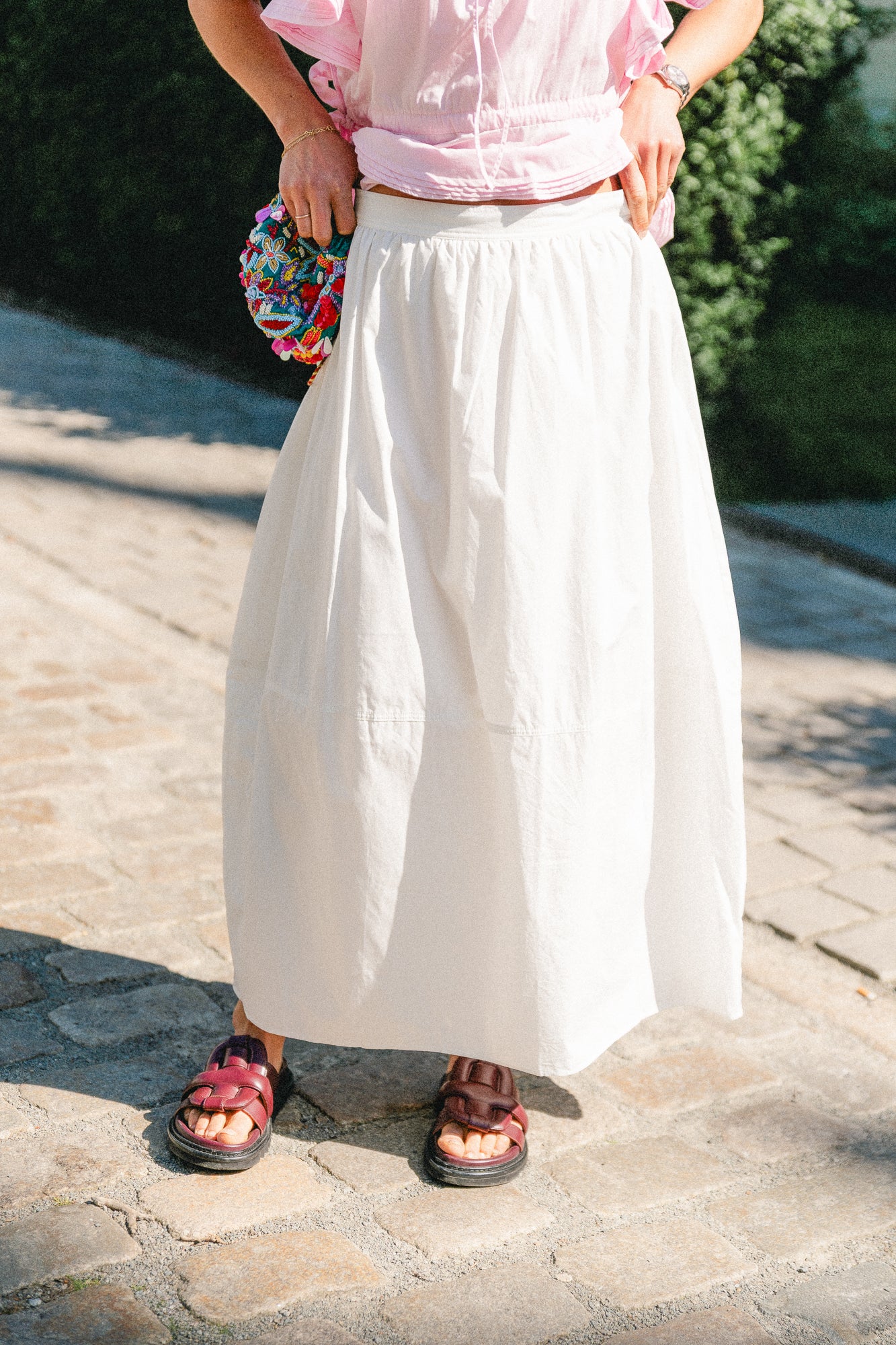 Juliet balloon skirt optic white