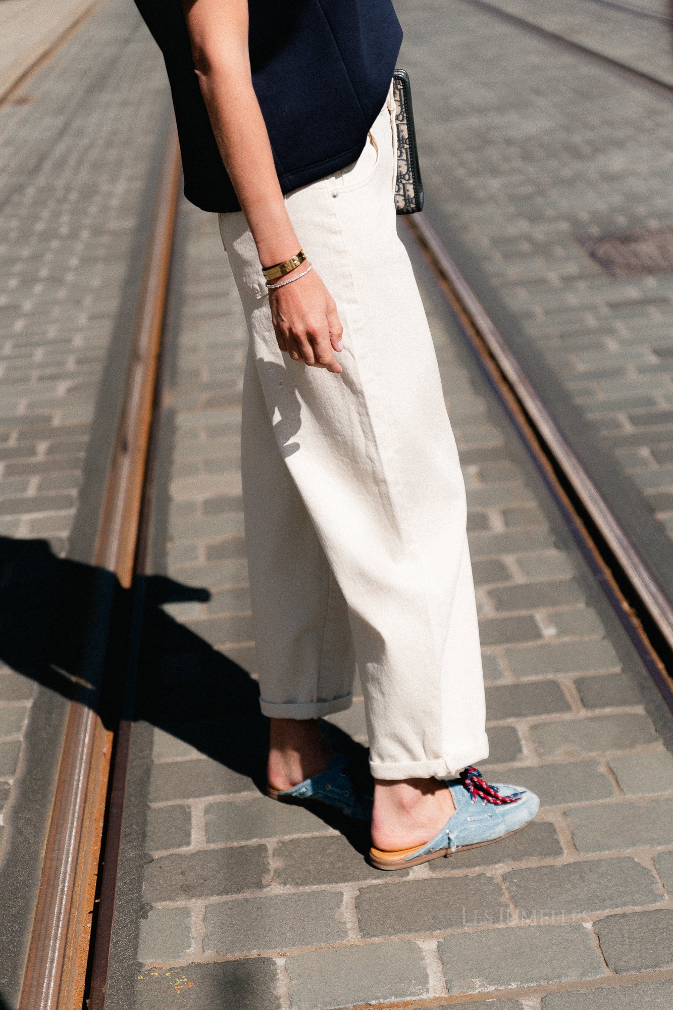 Maurelle balloon fit jeans light beige