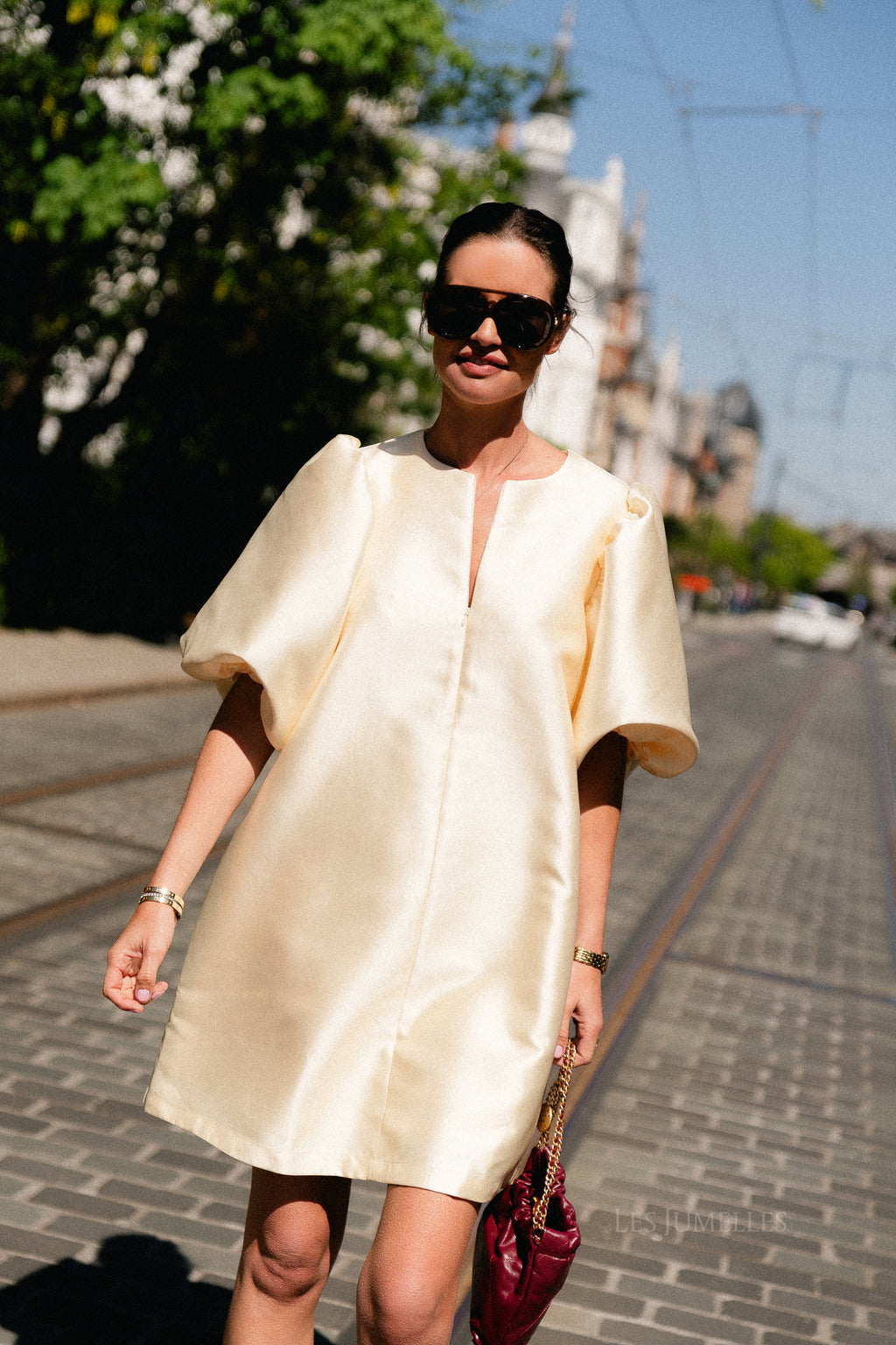 Charlotte dress TALL butter yellow