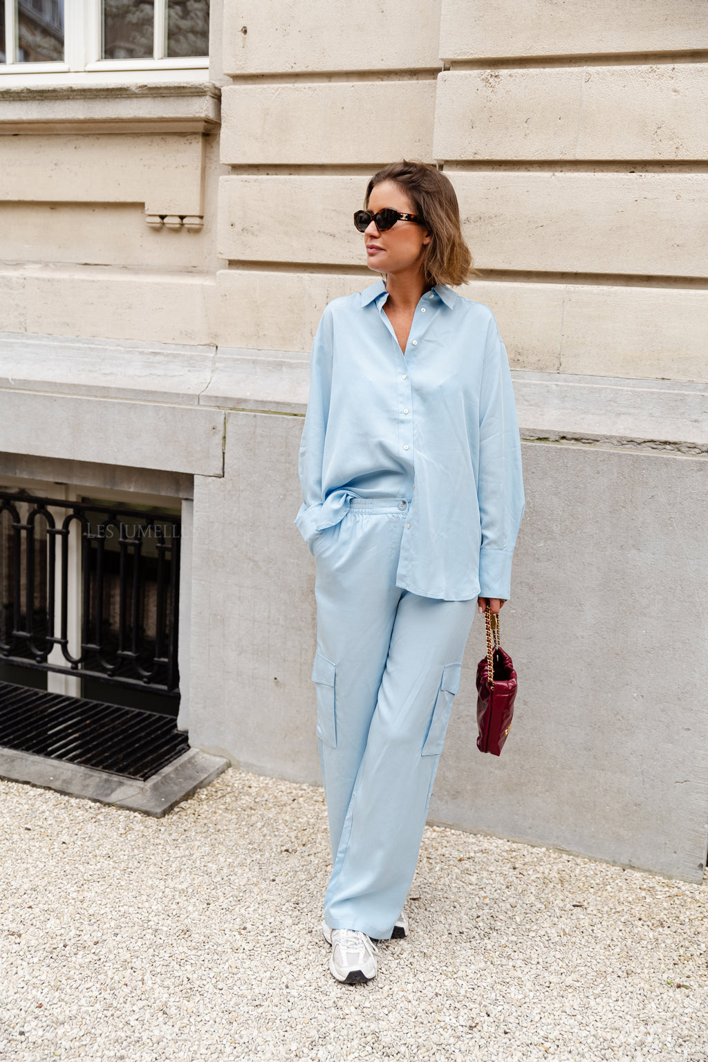 YasBamboo HMW pant elastic clear sky