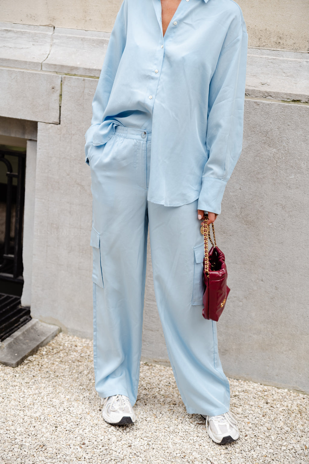 YasBamboo HMW pant elastic clear sky