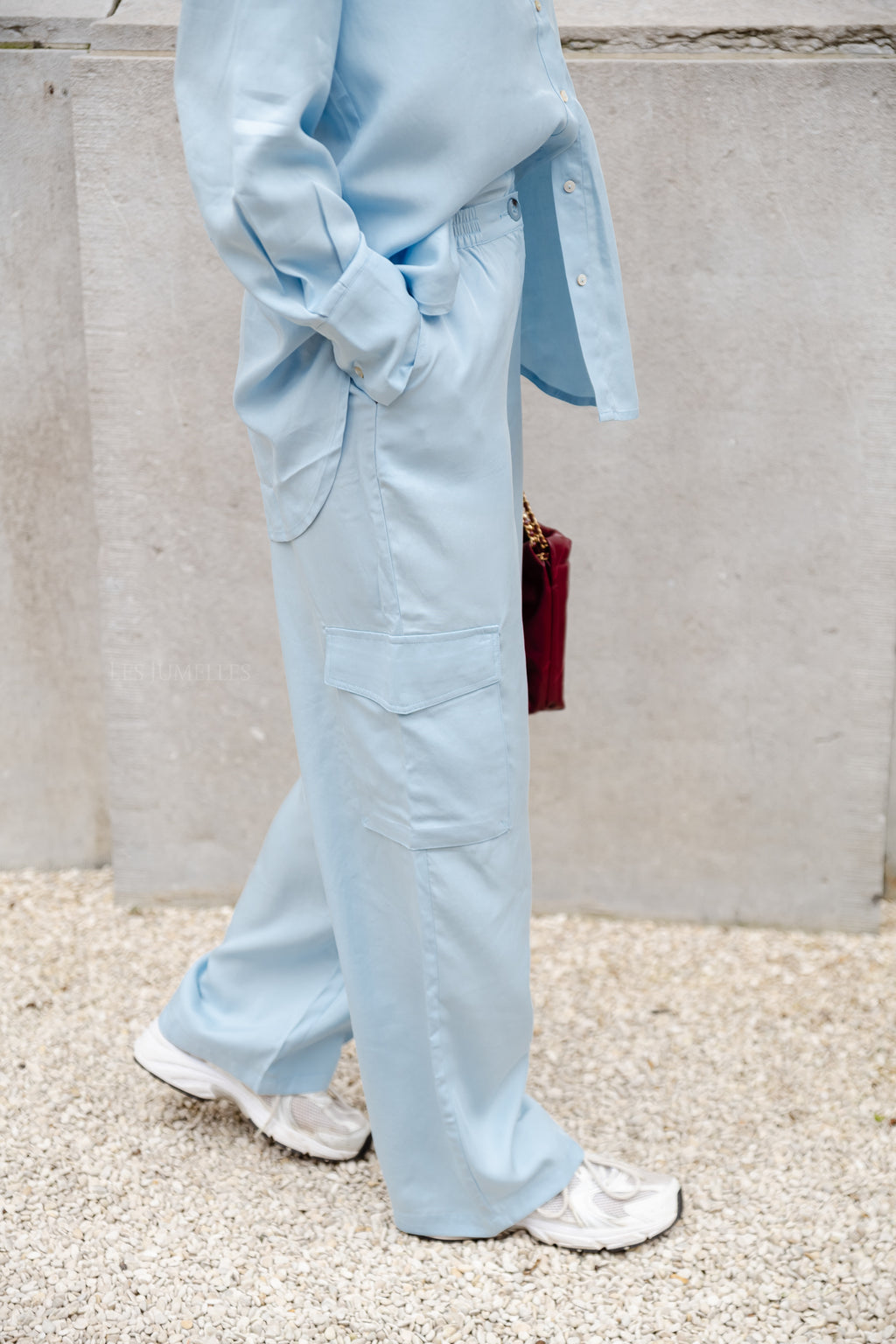 YasBamboo HMW pant elastic clear sky