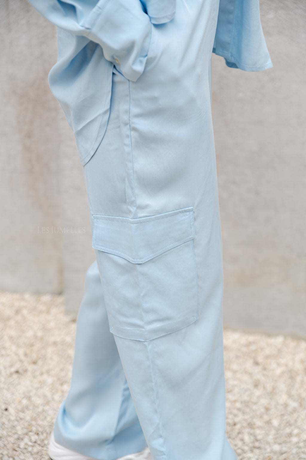 YasBamboo HMW pant elastic clear sky