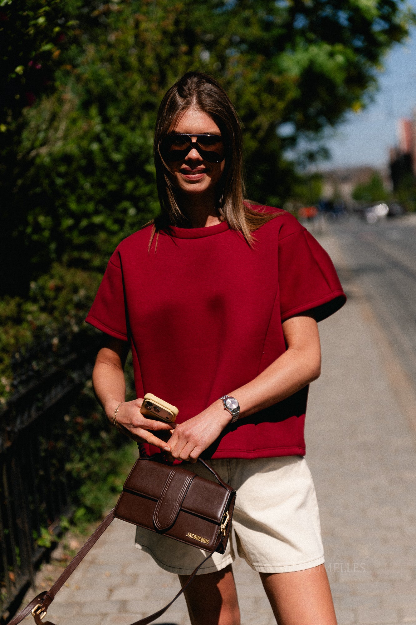 Joya SS sweatshirt wine red