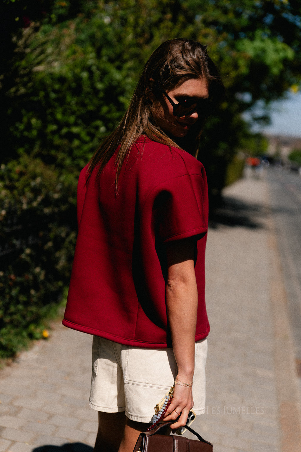 Joya SS sweatshirt wine red