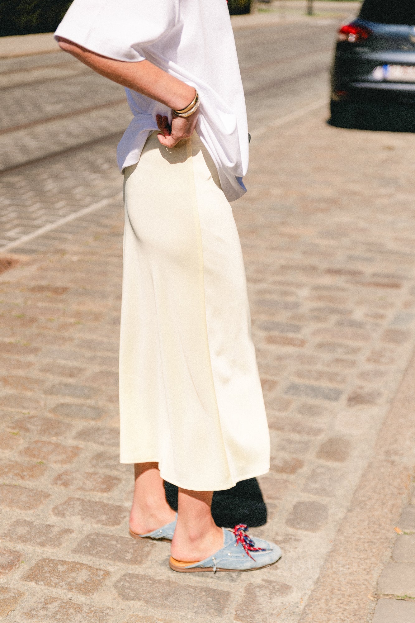 YASPella HW midi skirt anise flower