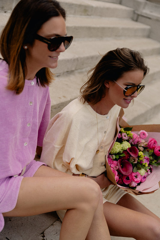 Les Jumelles Naram oversized shirt vanilla