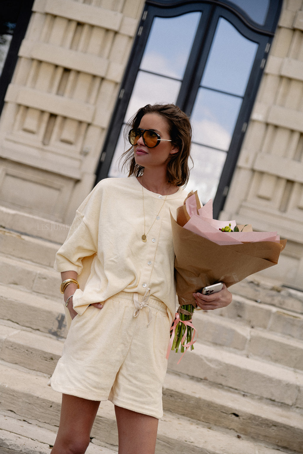 Naram oversized shirt vanille