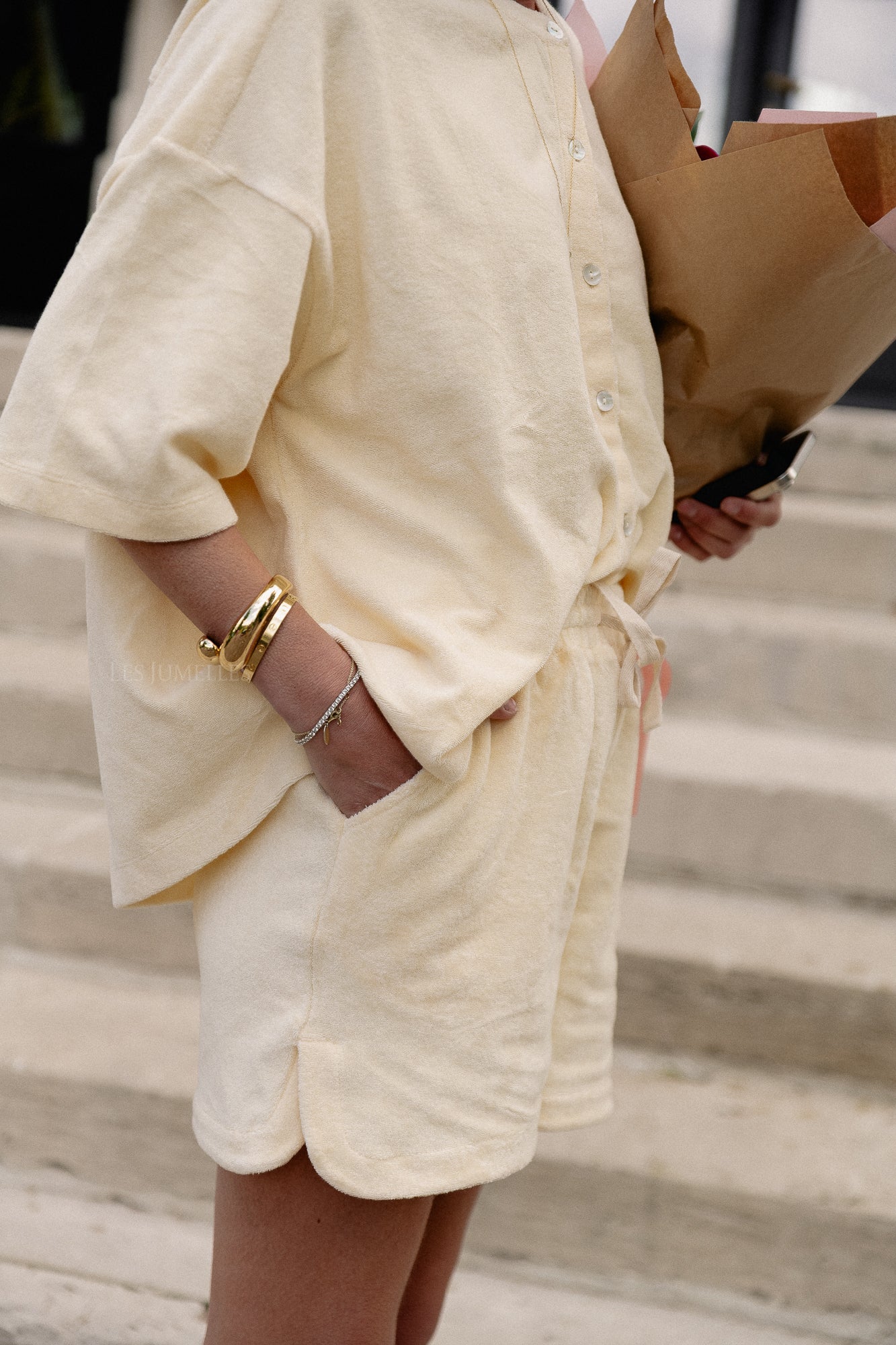Naram oversized shirt vanilla