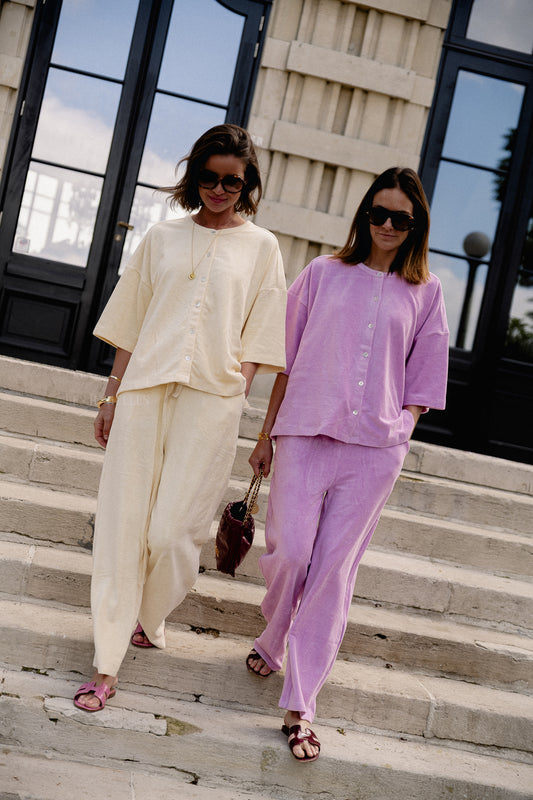 Les Jumelles Naram pants soft fuchsia