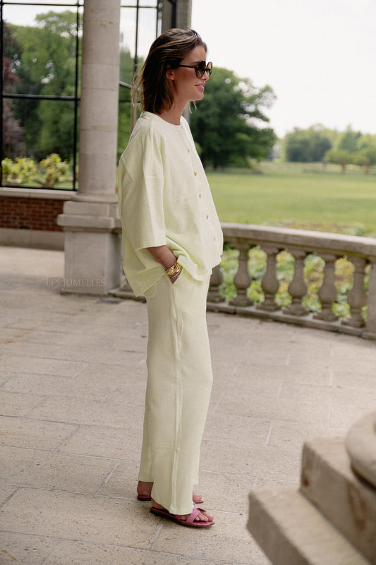 Les Jumelles Naram pants lemon sorbet