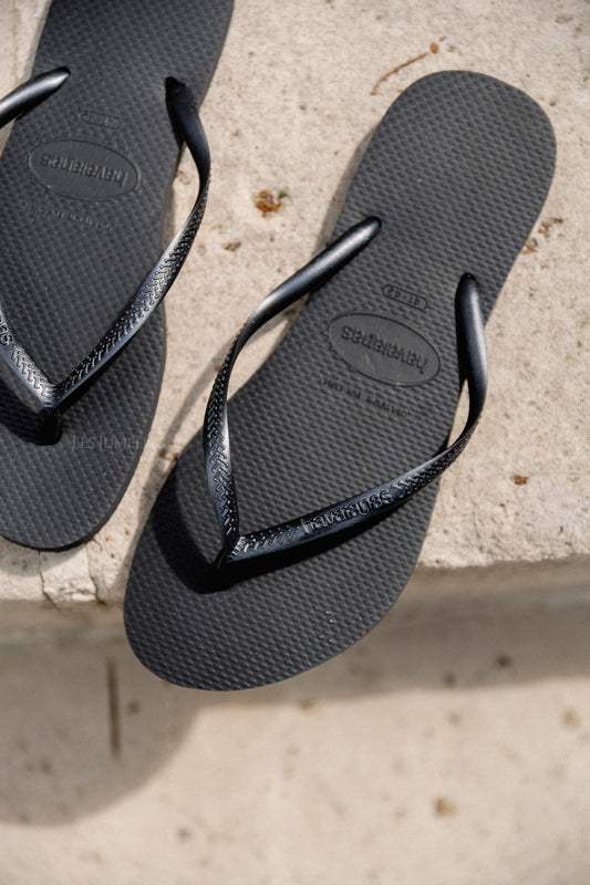 Les Jumelles Havaianas slim fit black