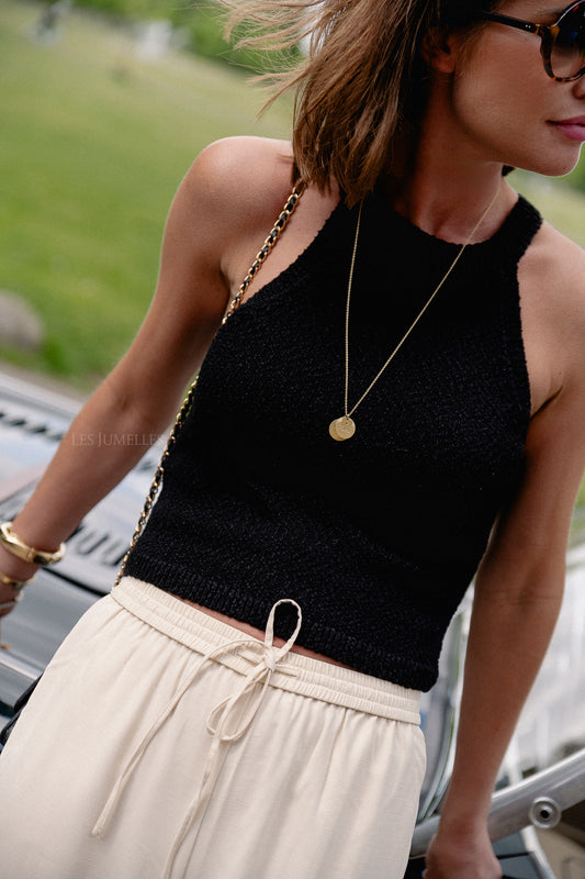 Les Jumelles Yandra top black