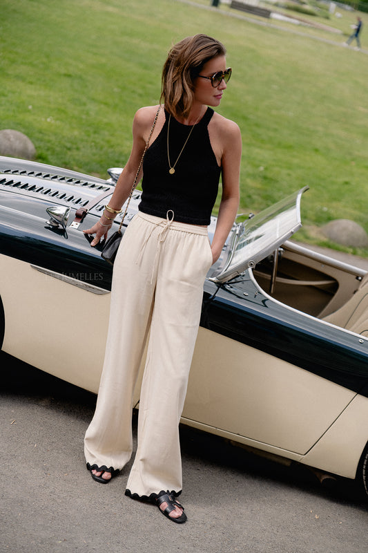 Les Jumelles Meena trousers bleached sand