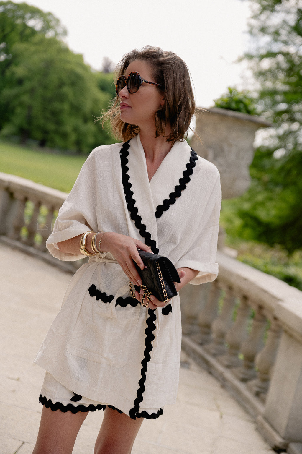 VIManda wavy 2/4 kimono birch/black beauty