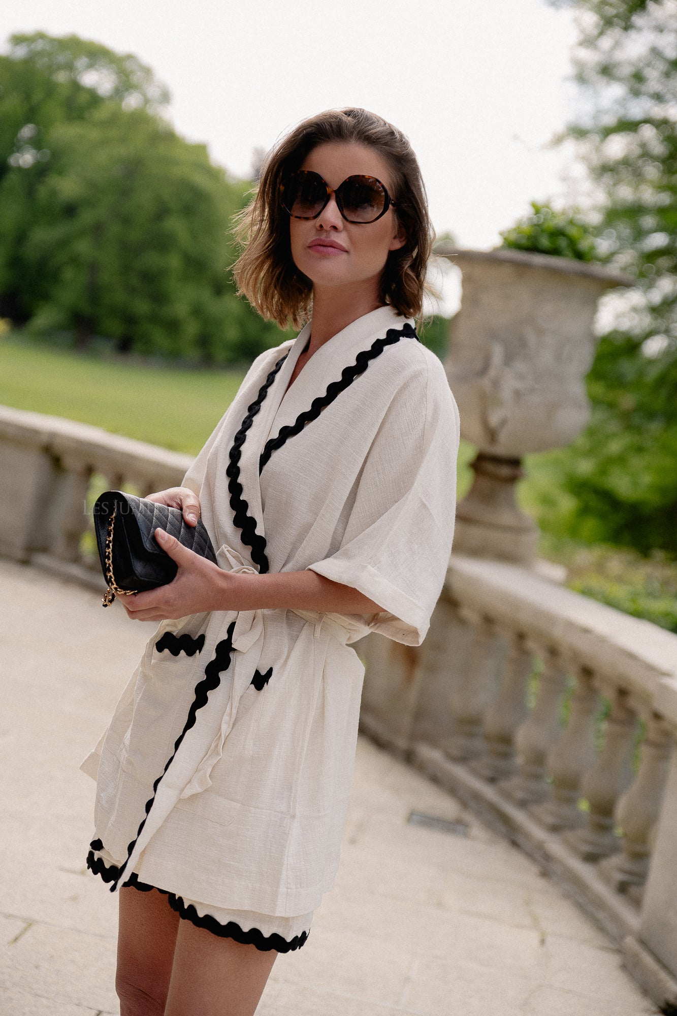 VIManda wavy 2/4 kimono birch/black beauty