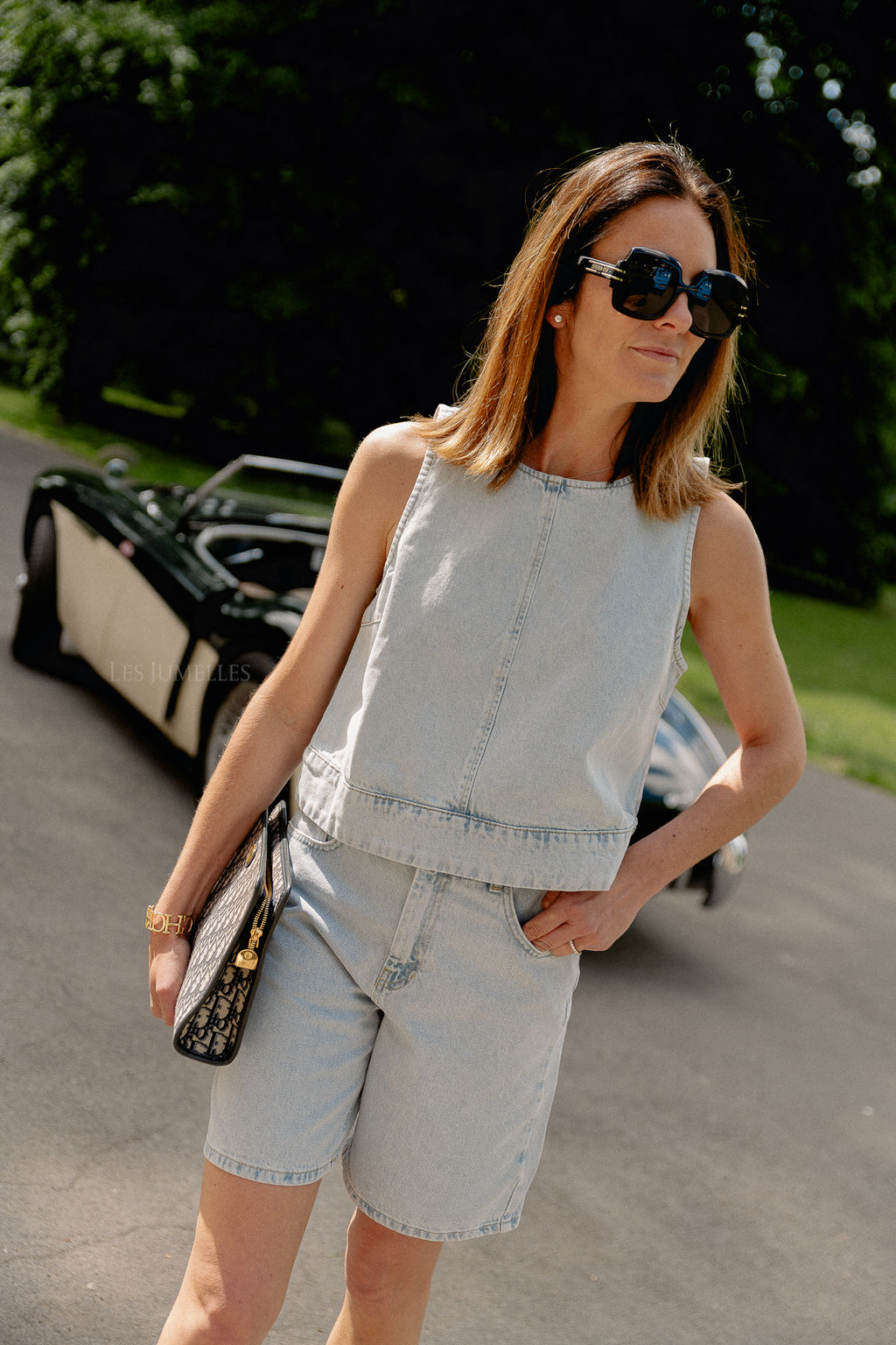 Phoenix Denim Shorts ultra hellblau