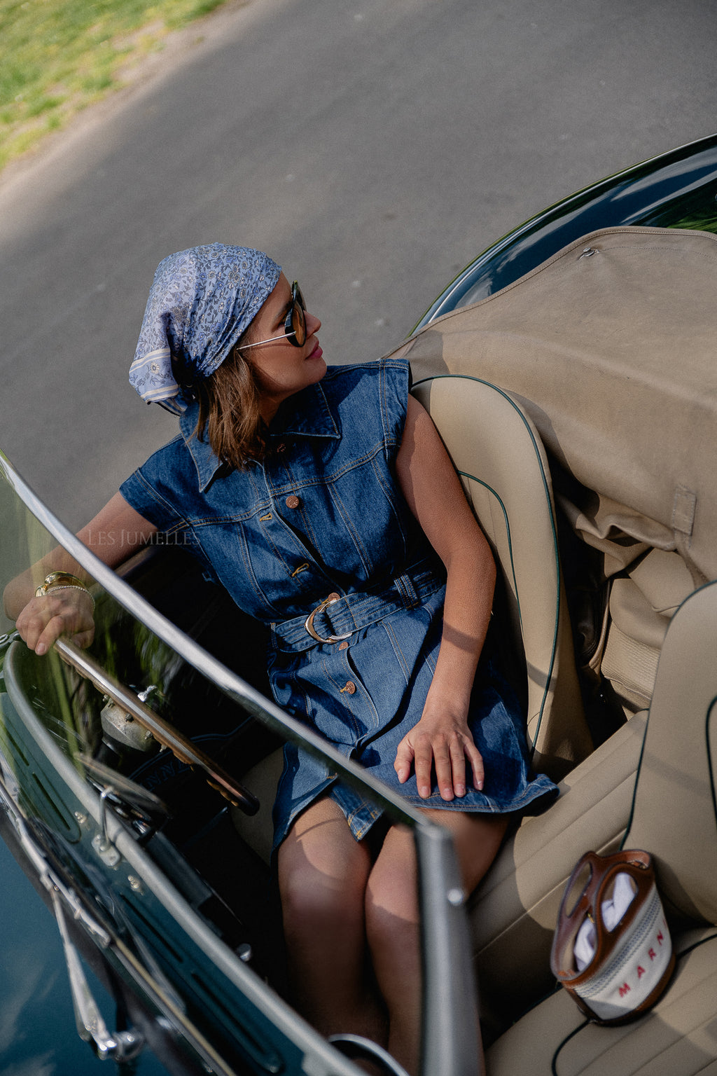 YASNema SL denim dress medium blue denim