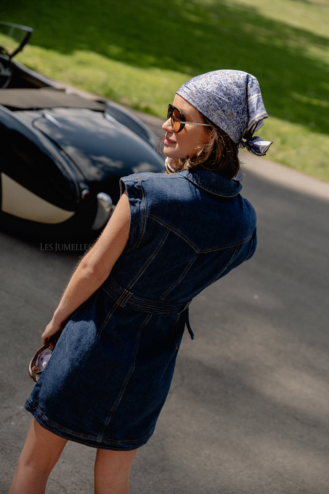YASNema SL denim dress medium blue denim