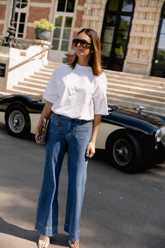 Les Jumelles Oversize Xia T-shirt optic white