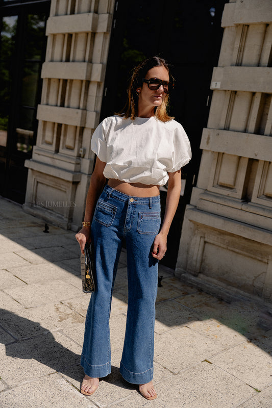 Les Jumelles Ellen top optic white