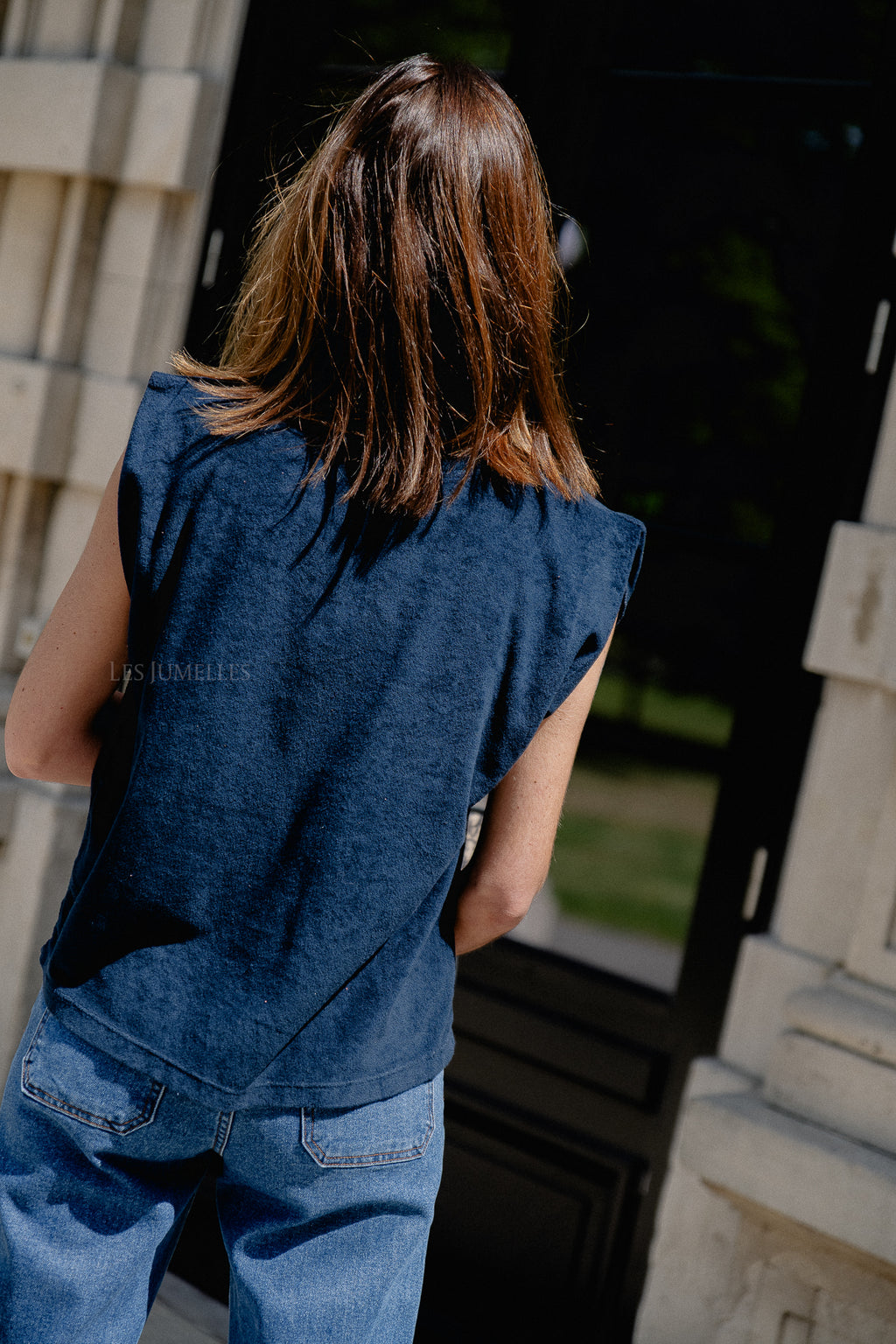 Clara SS terry shirt navy