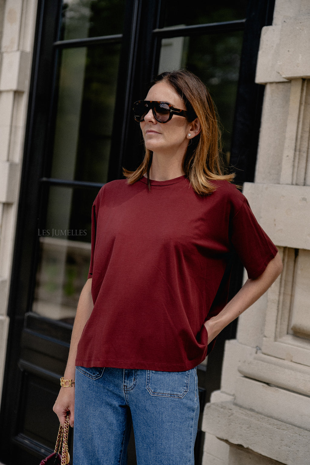 Sadie T-shirt burgundy